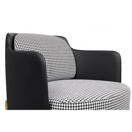 Salonowy fotel wypoczynkowy Venice ze złotą podstawą, King Home