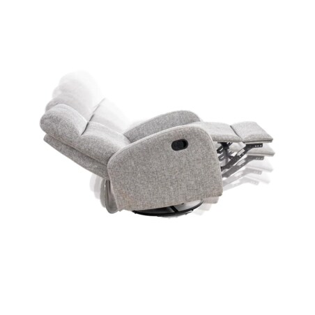 Fotel rozkładany OLIMP szary obrotowy