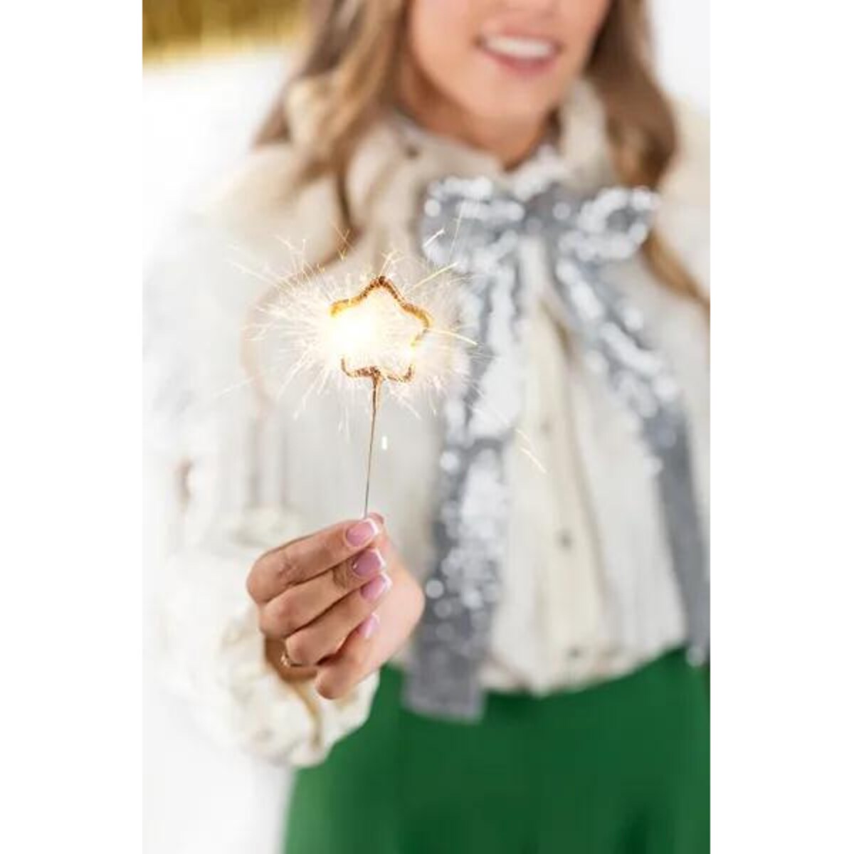 Zimne ognie Gwiazdki, złoty, 16.5cm