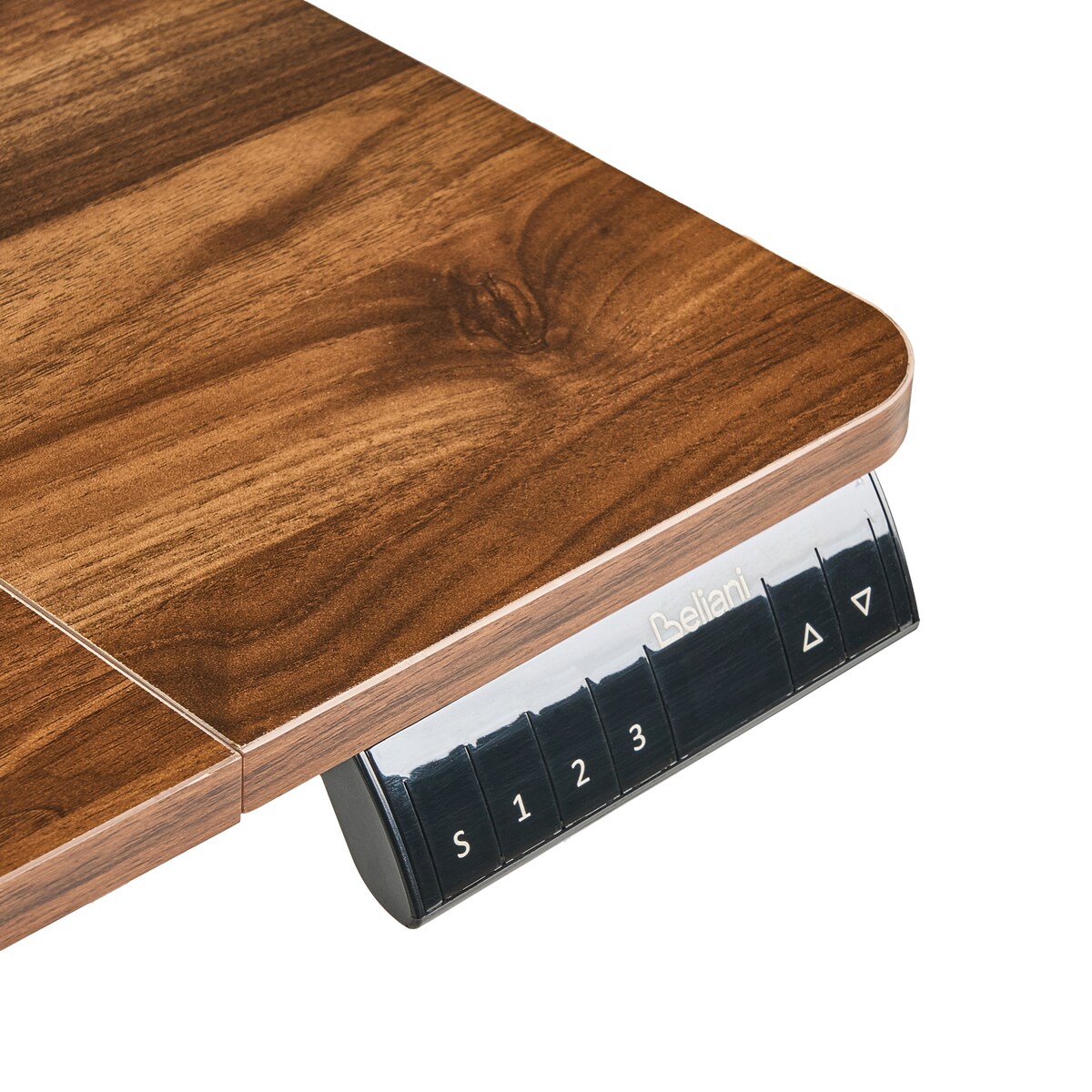 Biurko regulowane elektrycznie LUCAMA Brązowy/ czarny 120 cm 60 cm Z portem USB