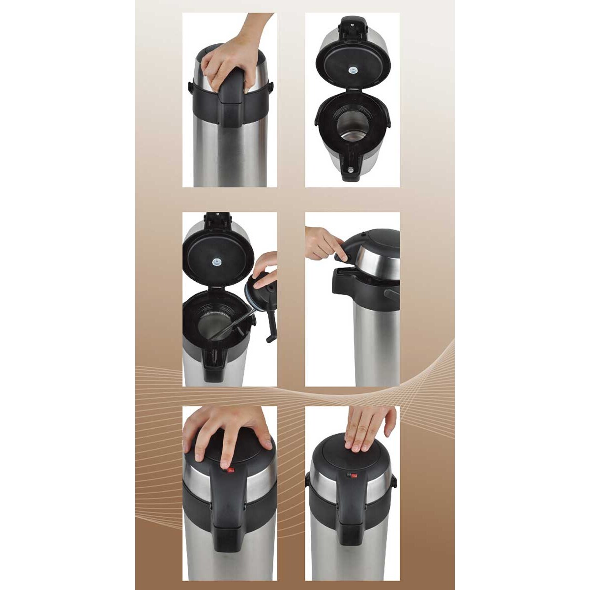 Termos konferencyjny cateringowy stołowy 3.0L KINGHOFF