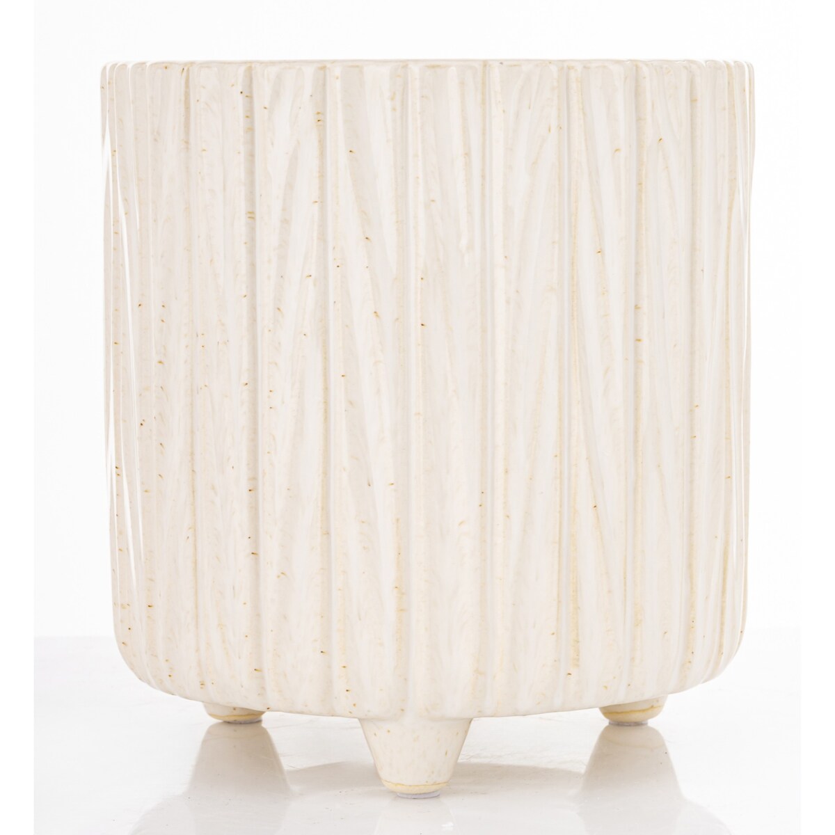 Osłonka ceramiczna prążkowana 17x16x16 cm NIPSU-2