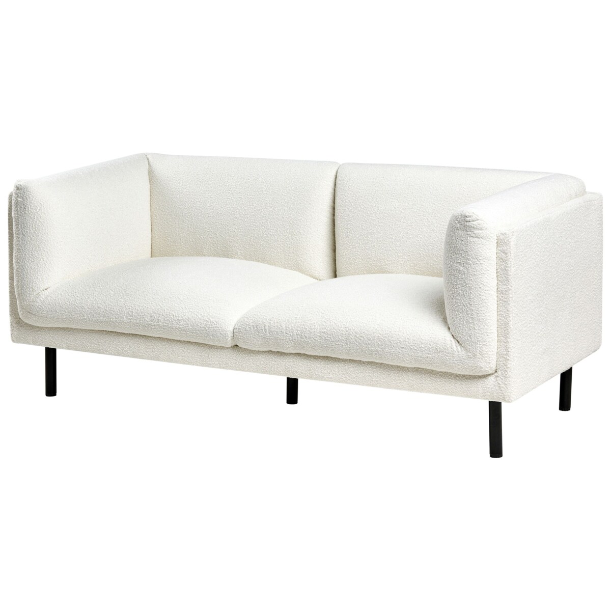 Sofa VORGOD Boucle Złamana biel dla 2 osób