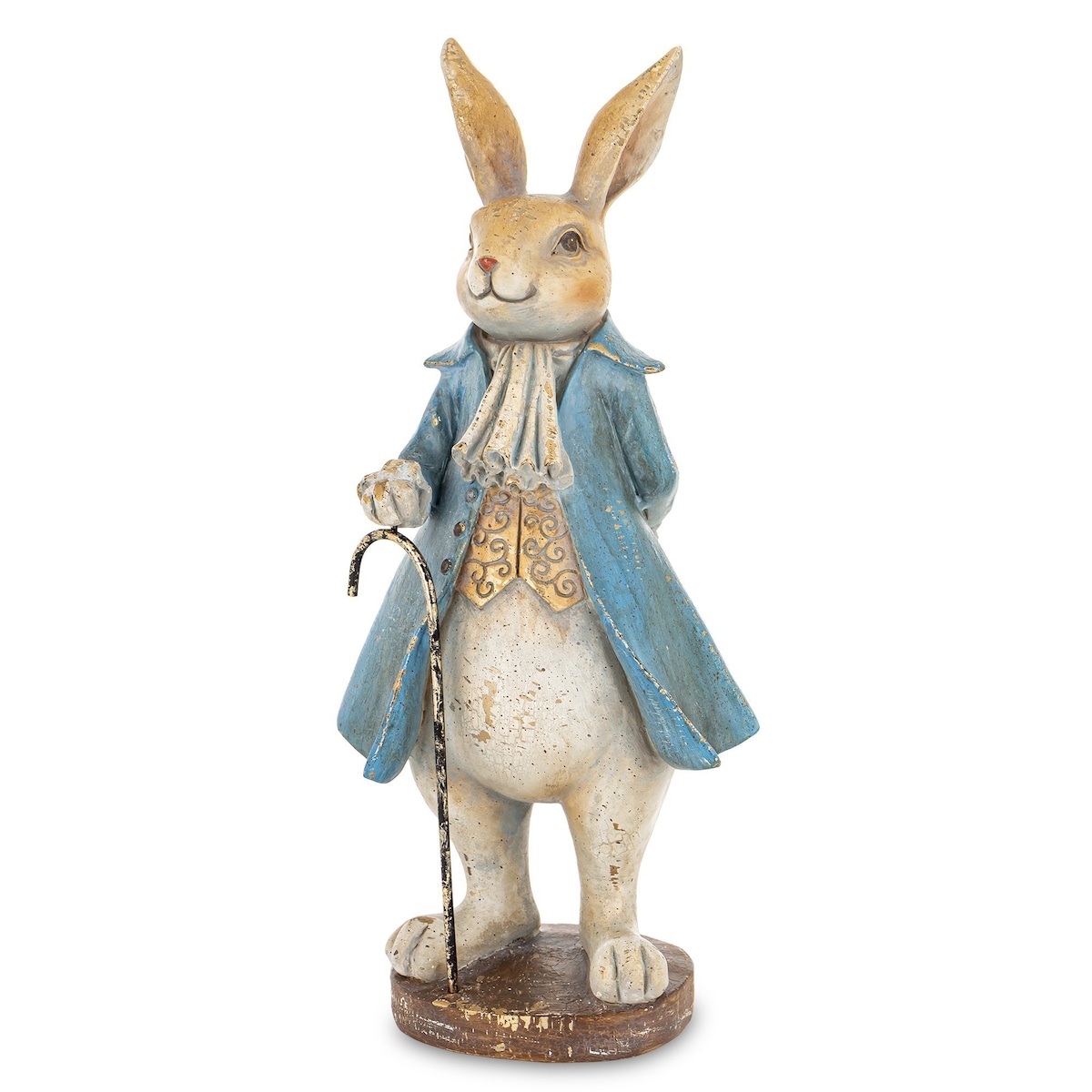 Figurka - królik w niebieskim płaszczu 26x12x9,5 cm CONTENIDO