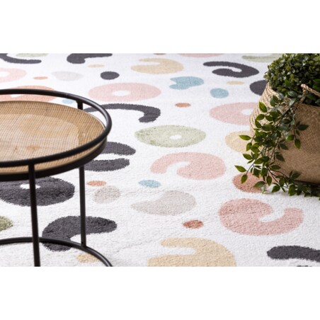 Dywan FUN Spots dla dzieci, plamki krem 120x170 cm