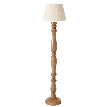 Lampa podłogowa 176x40 cm z drewna mango