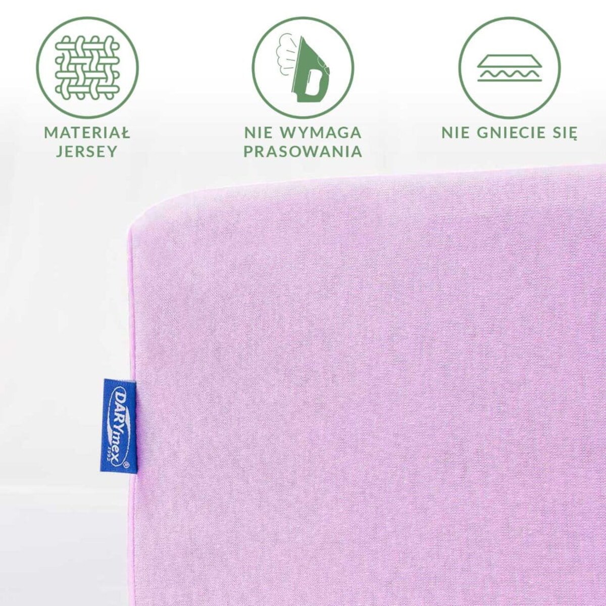 Prześcieradło jersey z gumką 120x200 kolor Wrzos