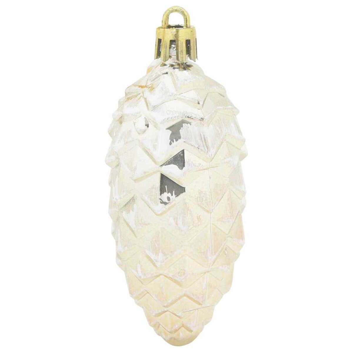 vidaXL Choinkowa Bombka Szyszka 40 pcs szampański