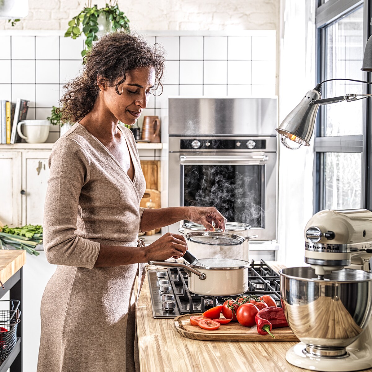 Rondel emaliowany 1,3L - kremowy / KitchenAid