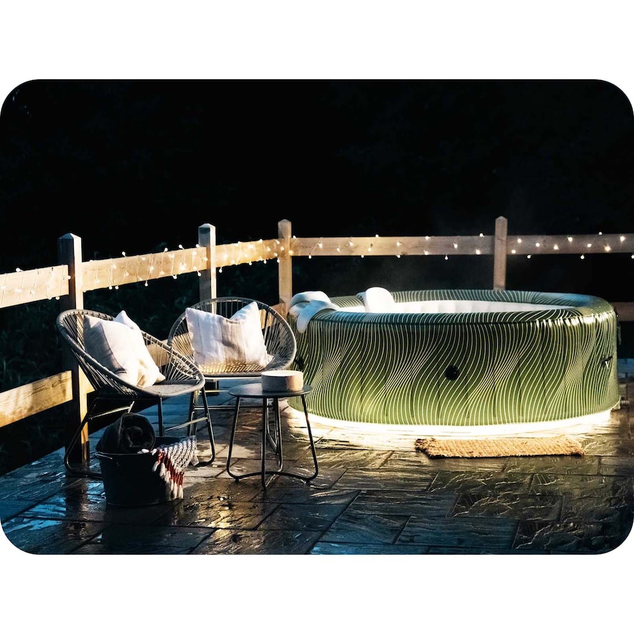 Dmuchane SPA z hydromasażem MSPA Meteor basen 6 osobowe 164 dysze LED 930l