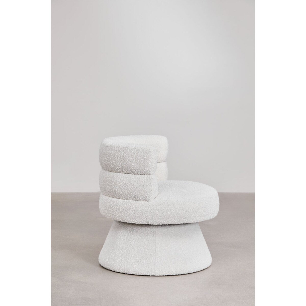 Fotel wypoczynkowy, obrotowy, bouclé Protea