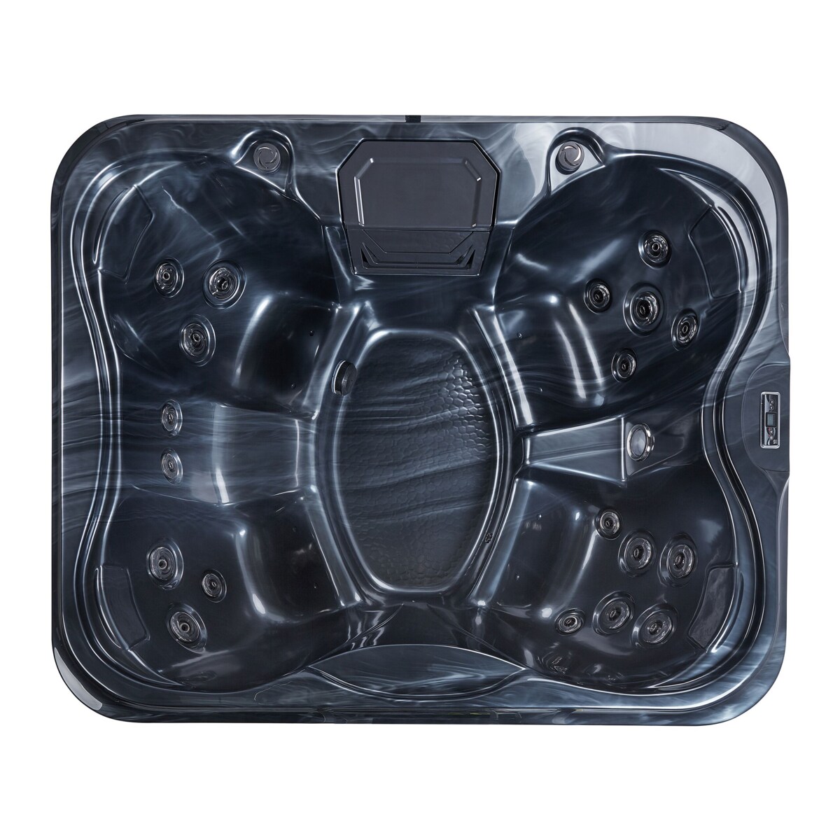 Wanna ogrodowa z hydromasażem szara ARCELIA