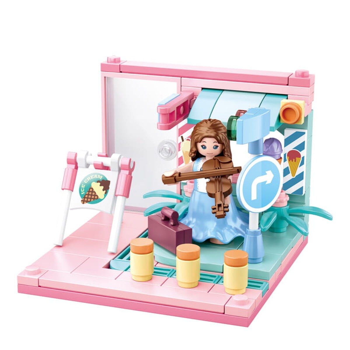 SKRZYPCE - mini pokoik klocki - Sluban - 110 elementów