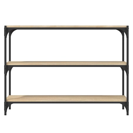 vidaXL Regał na książki, dąb sonoma, 100x33x70,5 cm