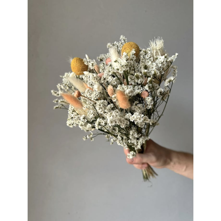 Bukiet Suszonych Kwiatów Ivory