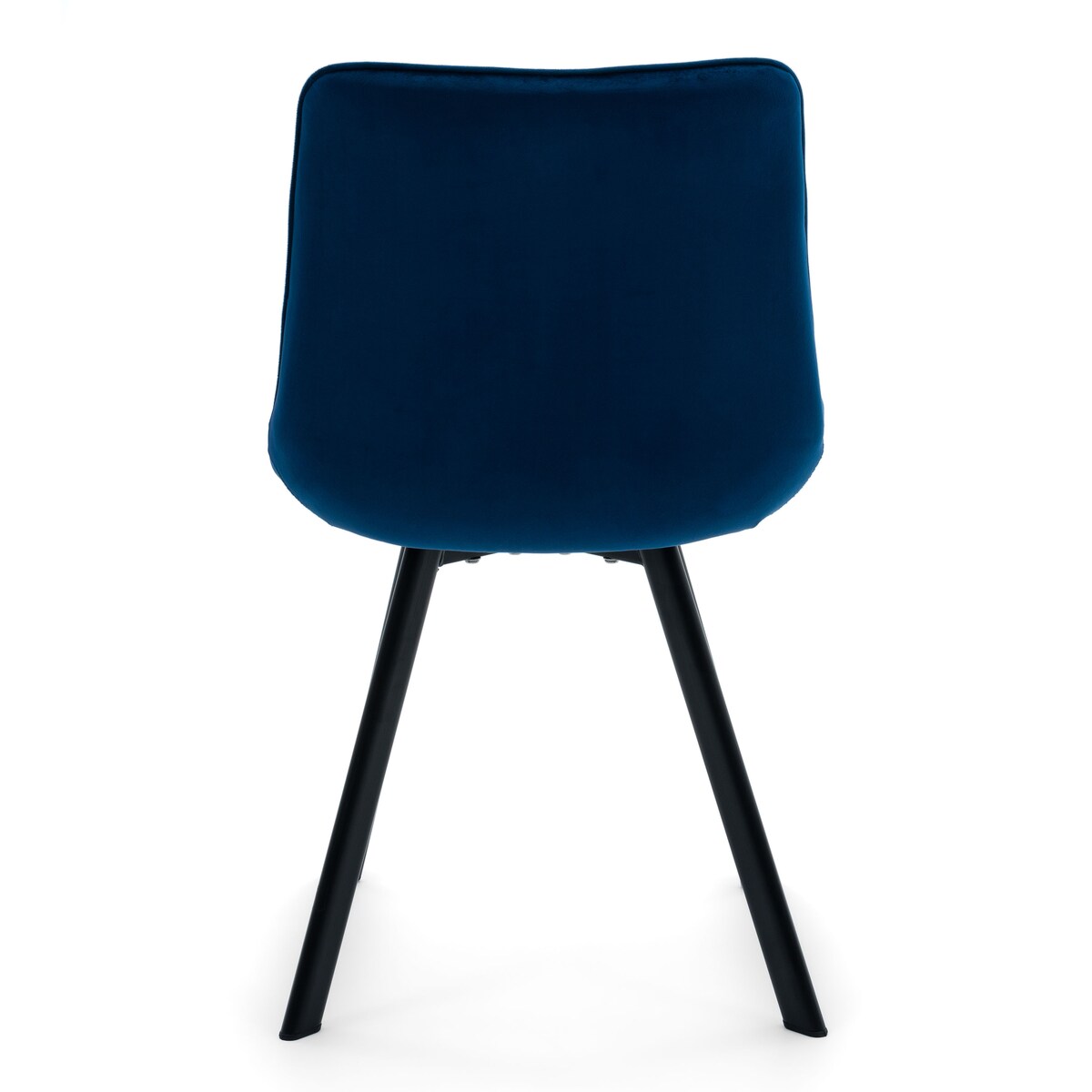 KRZESŁO TAPICEROWANE WELUROWE DO SALONU JADALNI GLAMOUR GRANATOWE TORI