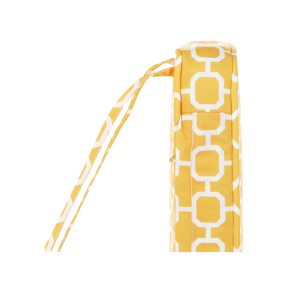 Zestaw 6 poduszek na krzesła ogrodowe geometryczny wzór żółty TOLVE