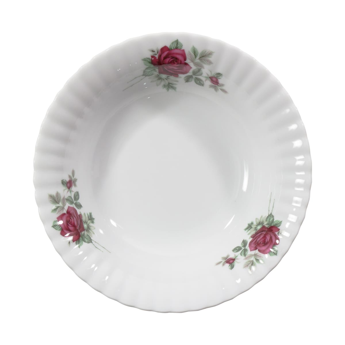 Salaterka okrągła 23 cm Iwona Bordowa Róża B826