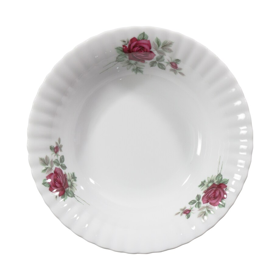 Salaterka okrągła 23 cm Iwona Bordowa Róża B826