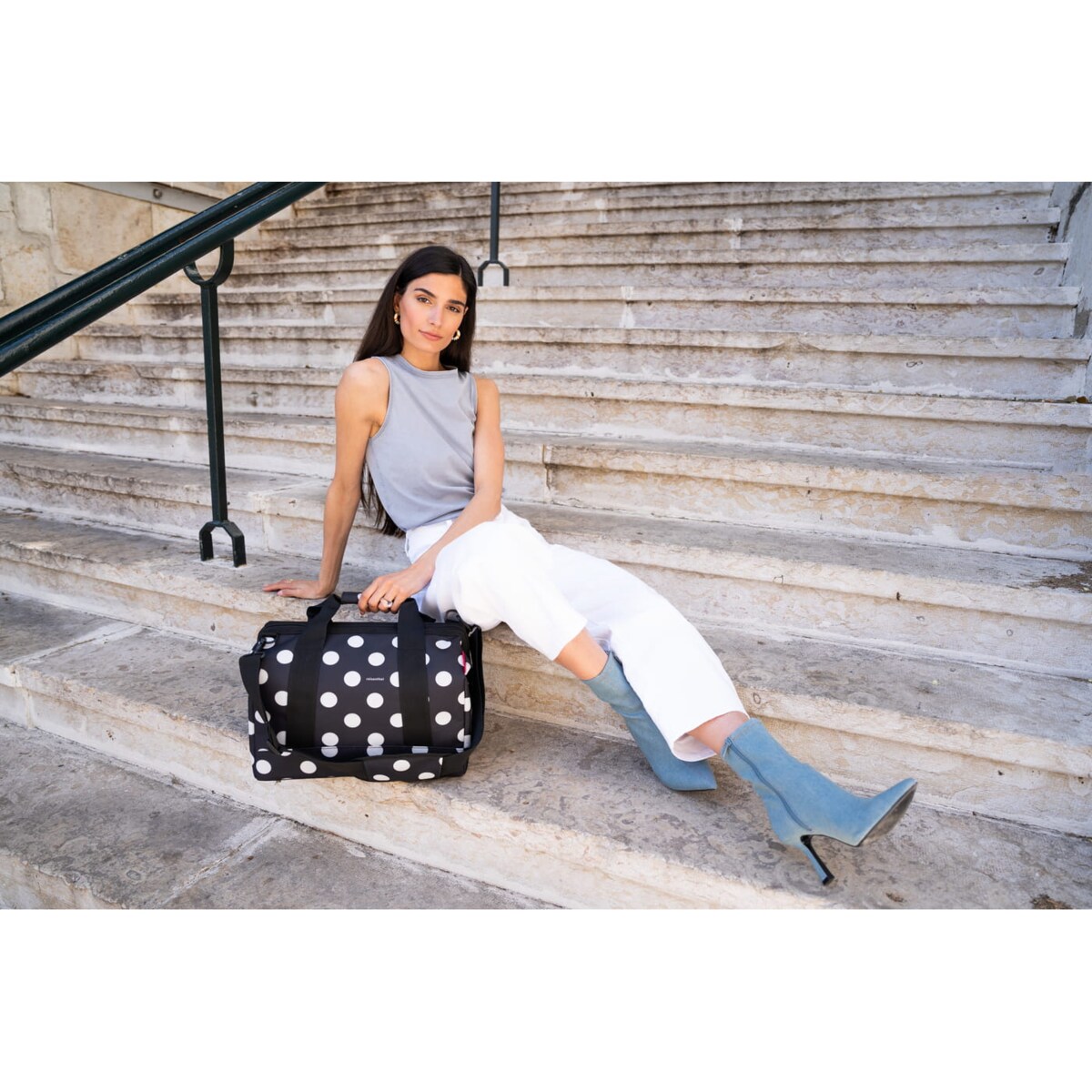 Torba ALLROUNDER M, dots white