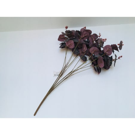 LIŚĆ GAŁĄZKA eukaliptus dodatek do stroika wiązanki sztuczna łodyga fiolet