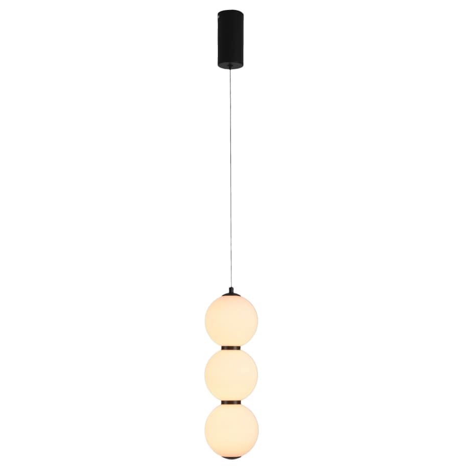 Lampa wisząca PERLA LED czarna 12 cm
