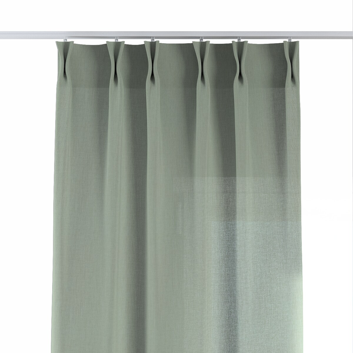 Zasłona na haczykach flex podwójnych 130x245 eukaliptusowo zielony