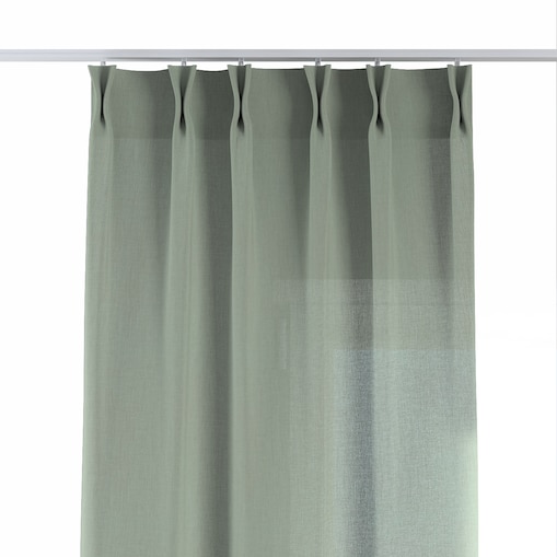 Zasłona na haczykach flex podwójnych 130x245 eukaliptusowo zielony