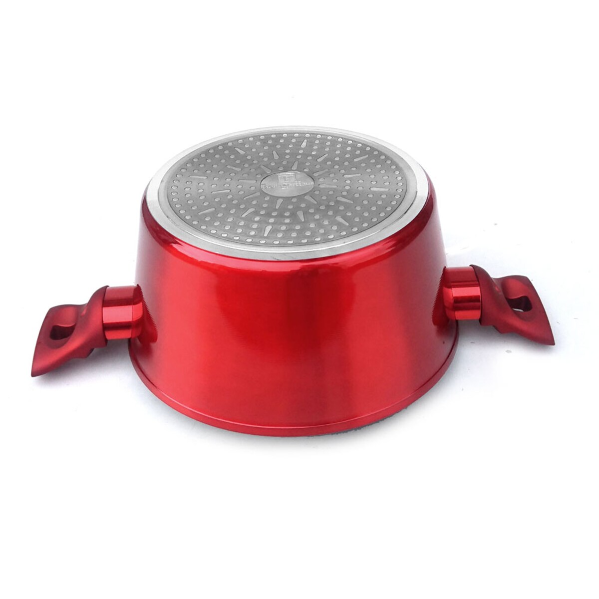 Zestaw 15 elementów garnki, patelnie, akcesoria Metallic Line Burgundy Berlinger Haus BH-1226