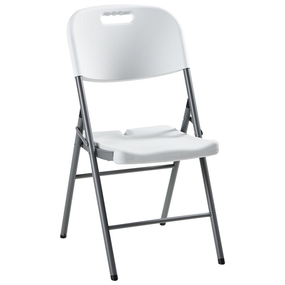 Zestaw 2 krzeseł ogrodowych CUGNOLI Składane Biały