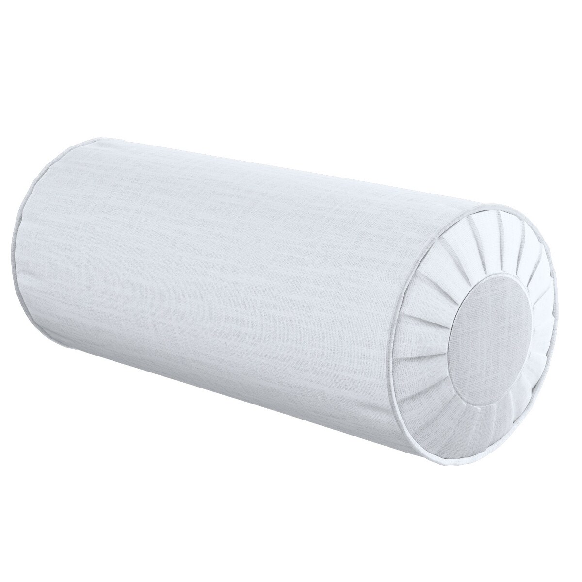 Poduszka wałek z zakładkami, biały, Ø20 x 50 cm, Harmony