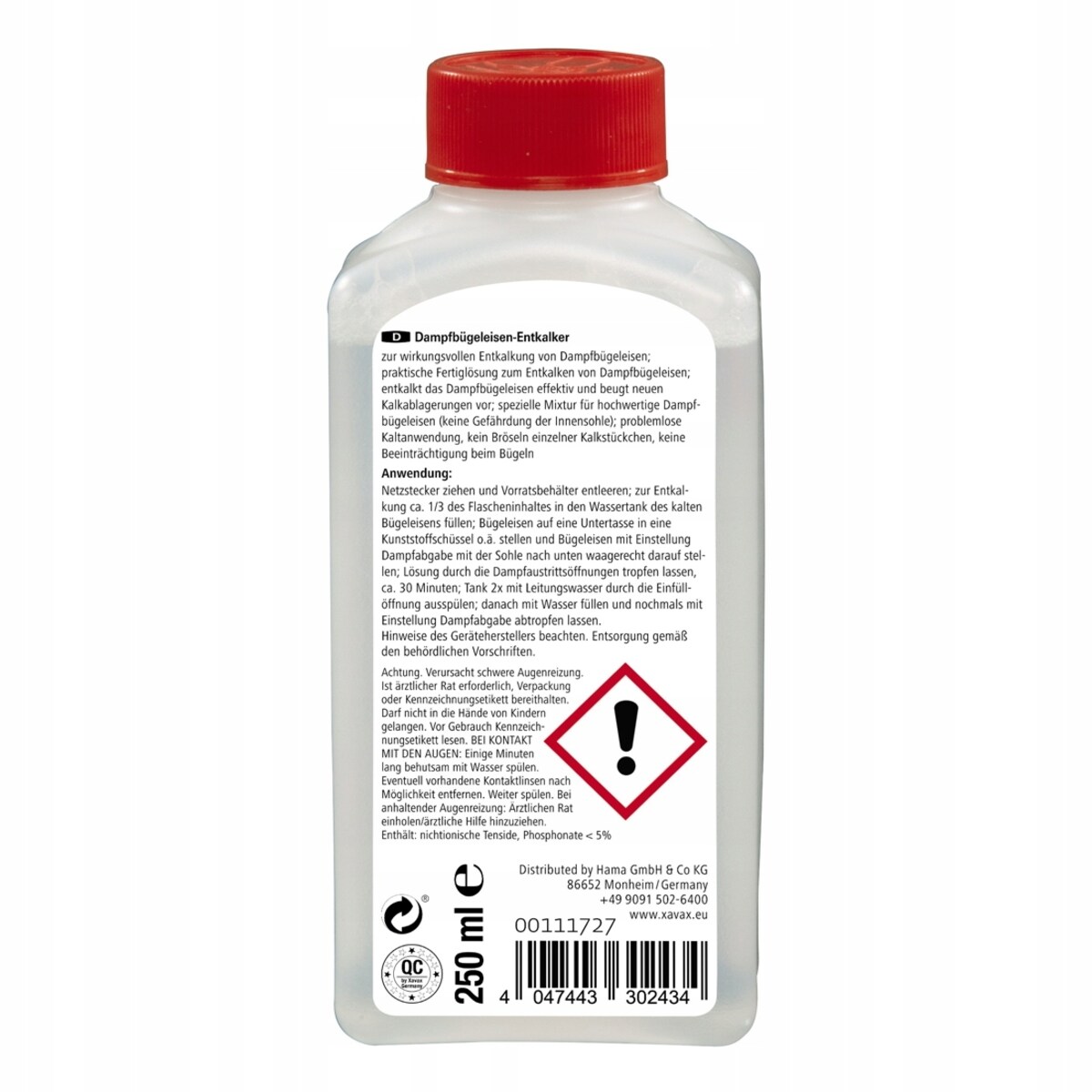 XAVAX Odkamieniacz do żelazka 250 ml