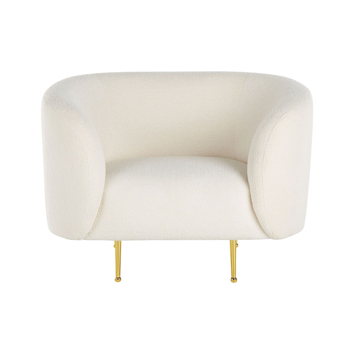 Fotel boucle biały LOEN