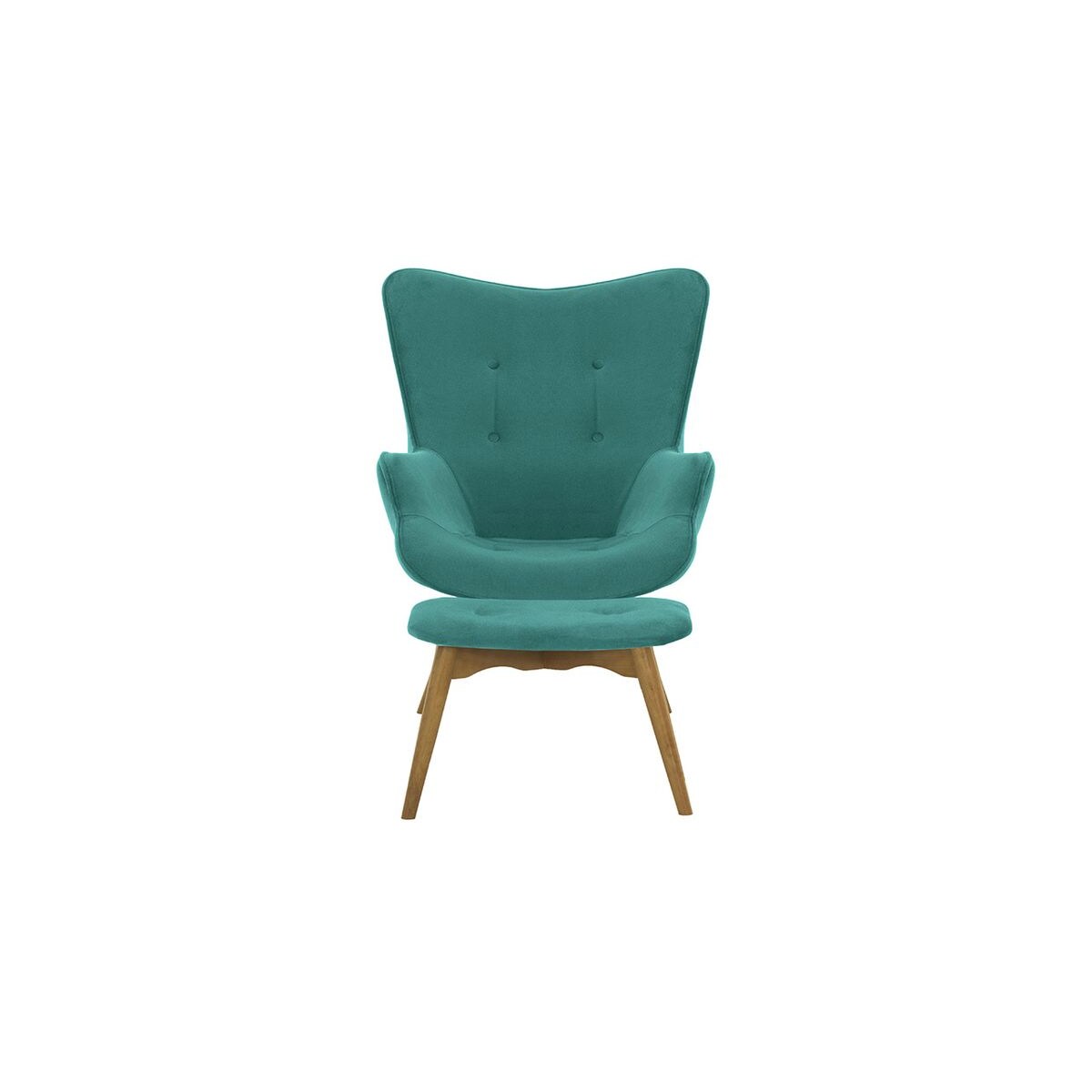 Fotel z podnóżkiem Ducon Velvet-Kronos 12