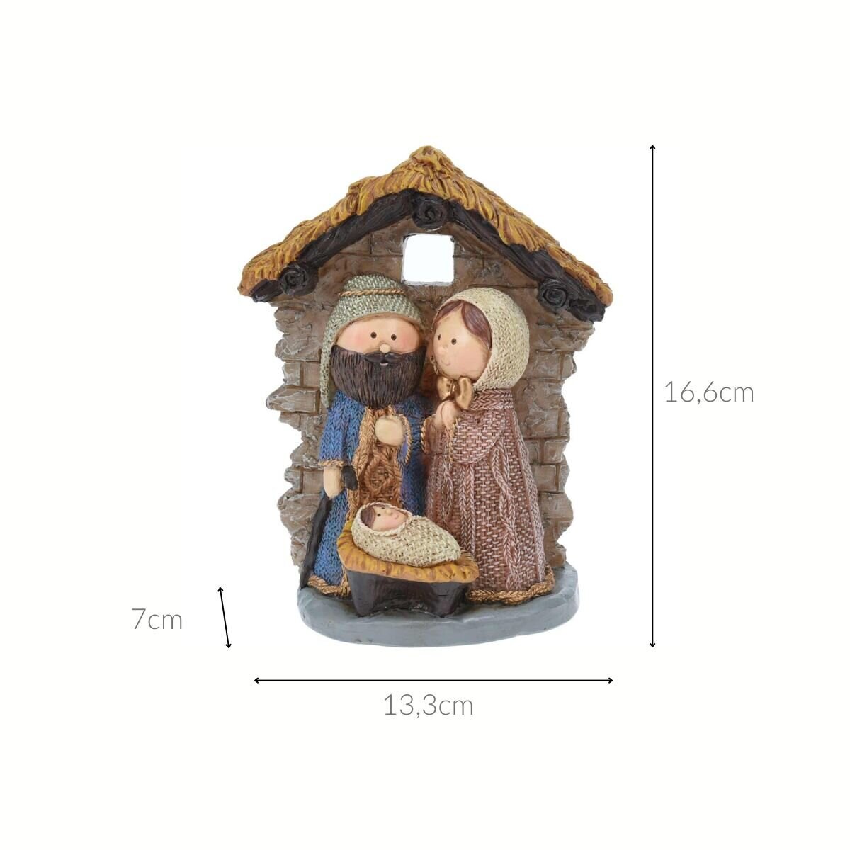 Mała scenka Bożonarodzeniowa, 16 cm