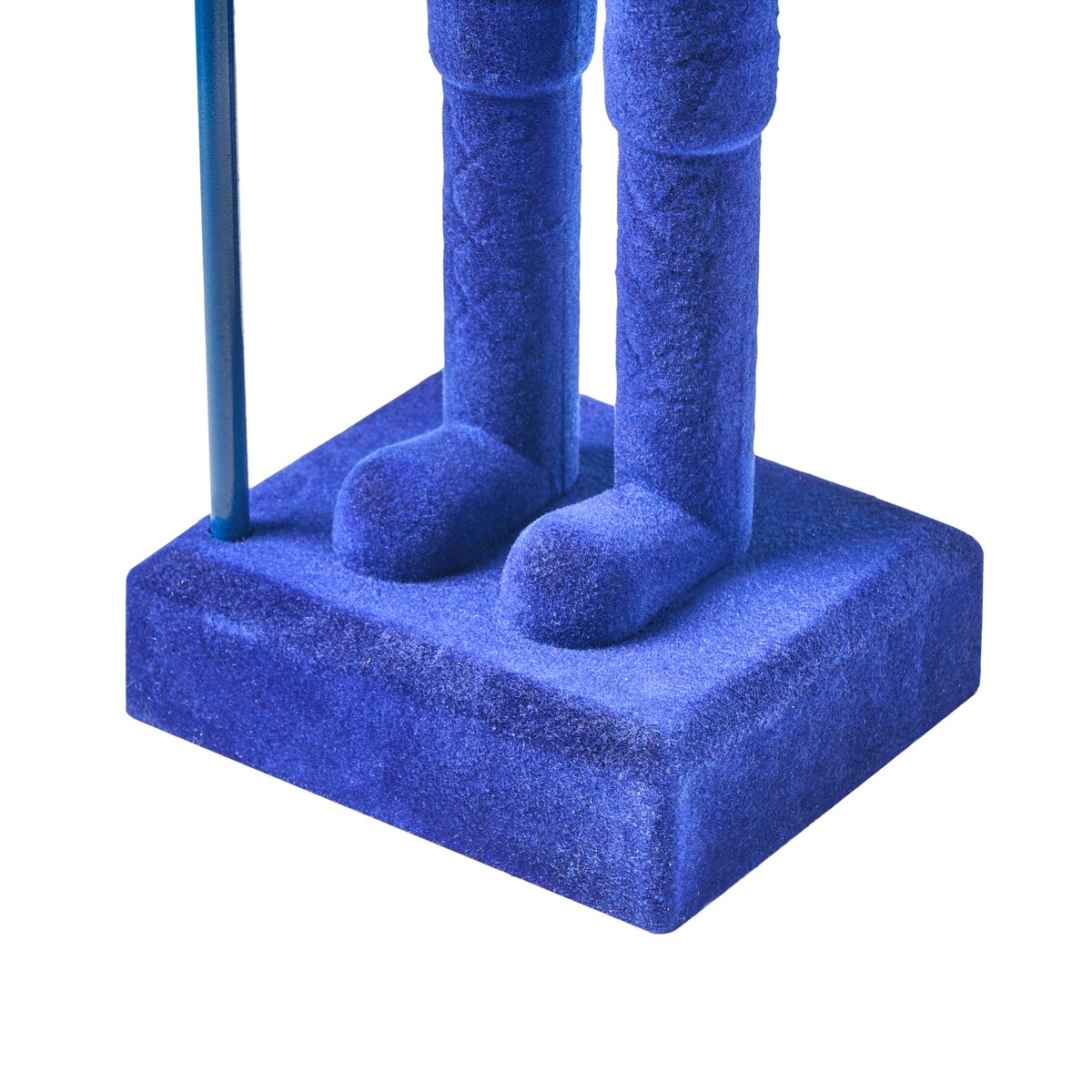 Zestaw 2 figurek dekoracyjnych FLATEY Dziadek do orzechów 40 cm Niebieski