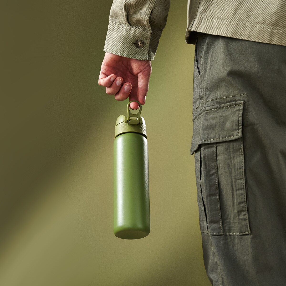 Butelka ION8 Single Wall I8SS600KGRE (MR) Khaki Green