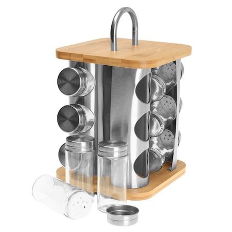 Zestaw pojemników na przyprawy komplet 13 elementów przyprawnik KLAUSBERG