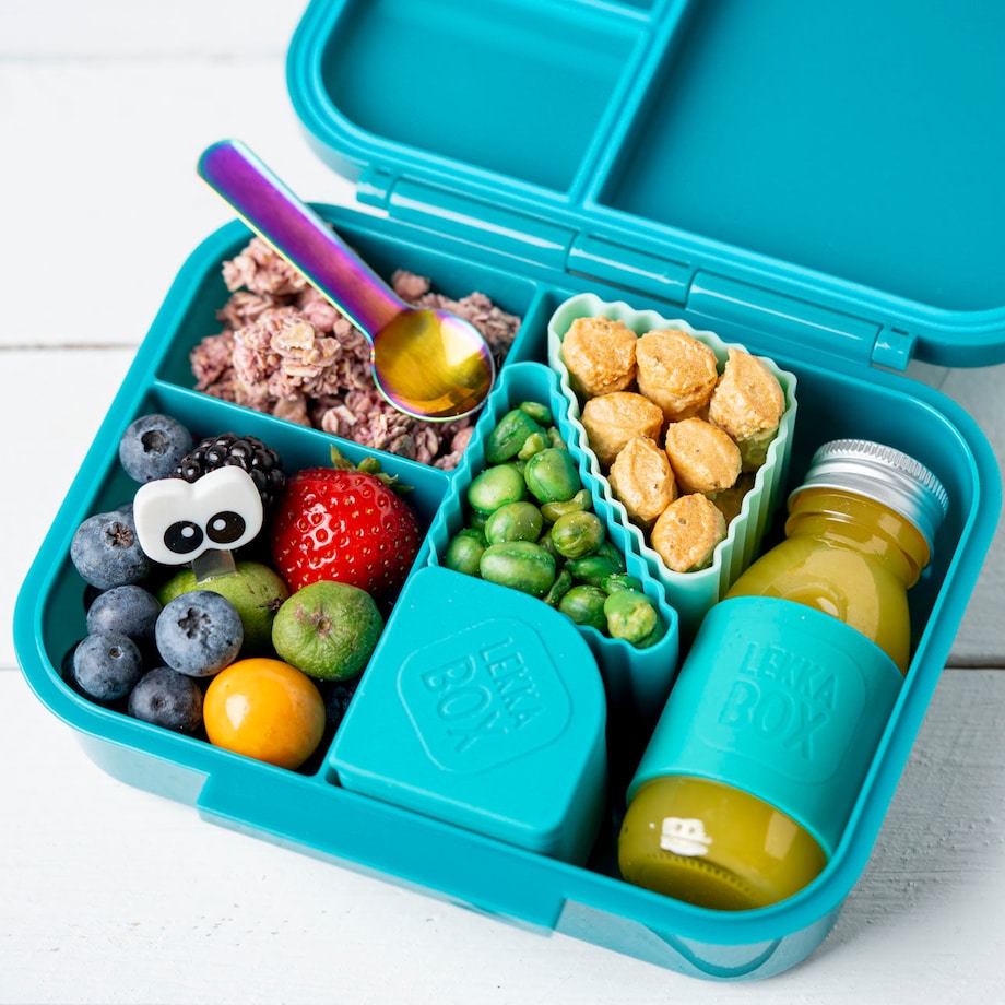 LEKKABOX CLASSIC mini lunchbox z przegródkami, Petrol