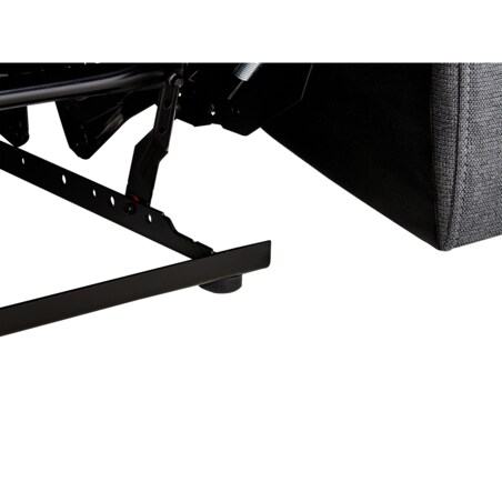 Sofa z manualną funkcją relaksu 3-osobowa szara BERGEN II