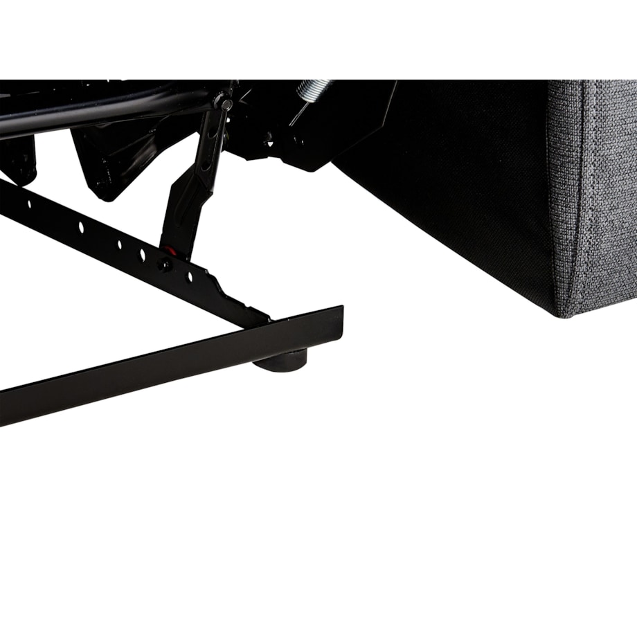 Sofa z manualną funkcją relaksu 3-osobowa szara BERGEN II