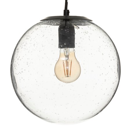 Lampa wisząca do salonu NUNN, szklana kula, Ø 25 cm