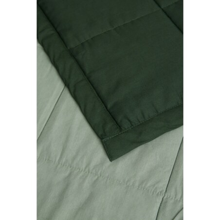Narzuta pikowana bottle green/sage green 260 x 220 cm
