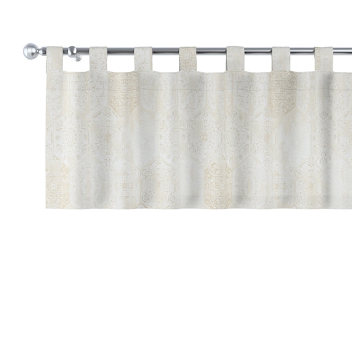 Lambrekin na szelkach 390x40 szaro-beżowy ornament