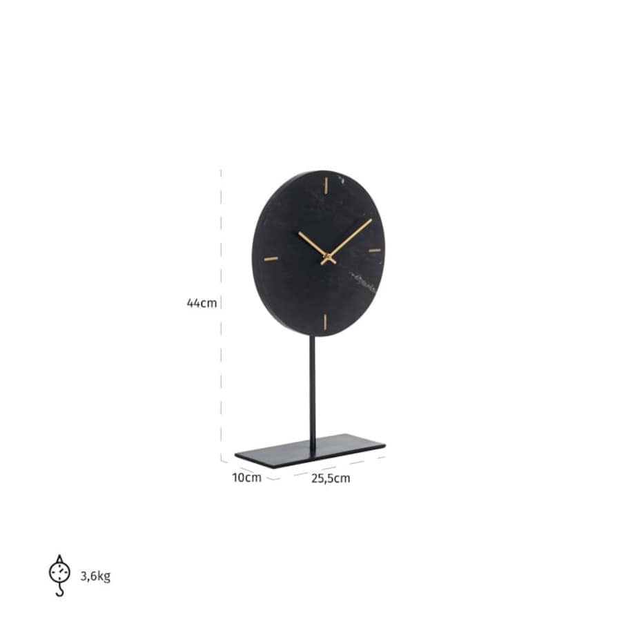 RICHMOND zegar stołowy BRETT czarny