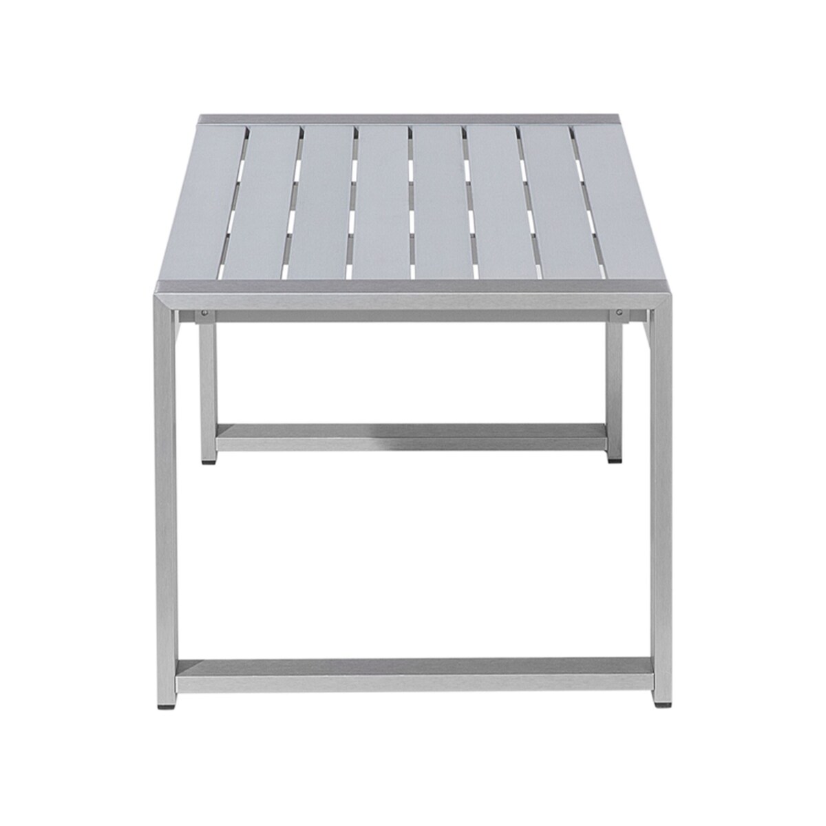 Stolik kawowy ogrodowy 90 x 50 cm jasnoszary SALERNO
