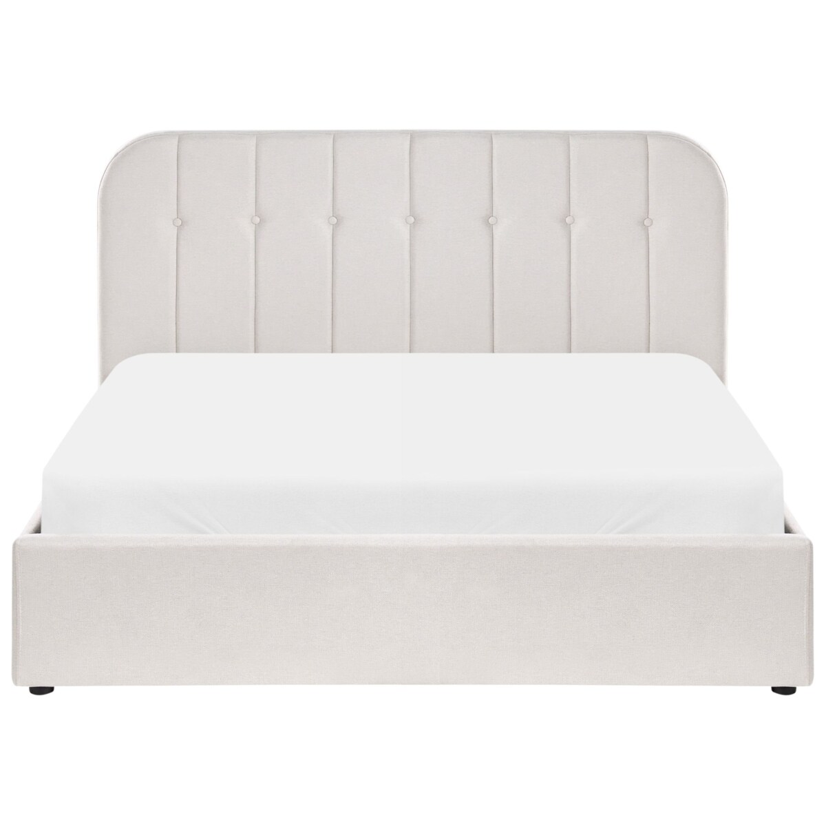 Łóżko z pojemnikiem CHALLANS 160 x 200 cm Złamana biel