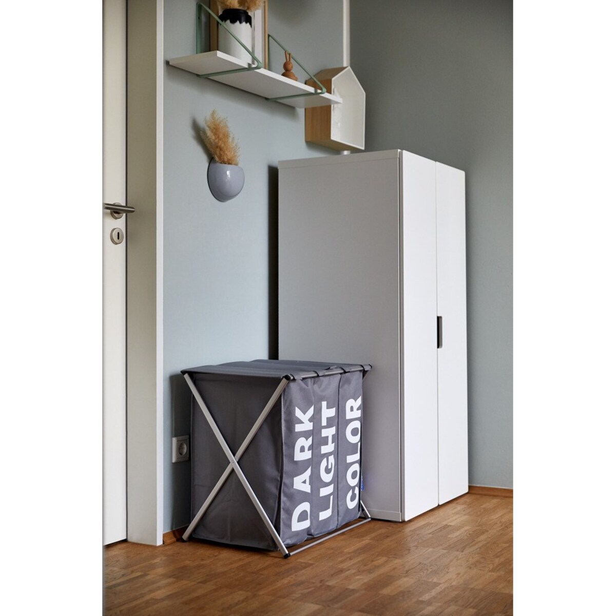 Kosz trójkomorowy, składany pojemnik na pranie TRIO TOP - 57 x 57 x 38, WENKO