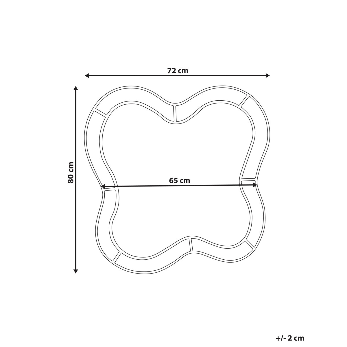 Lustro ścienne PULNOY Różowy