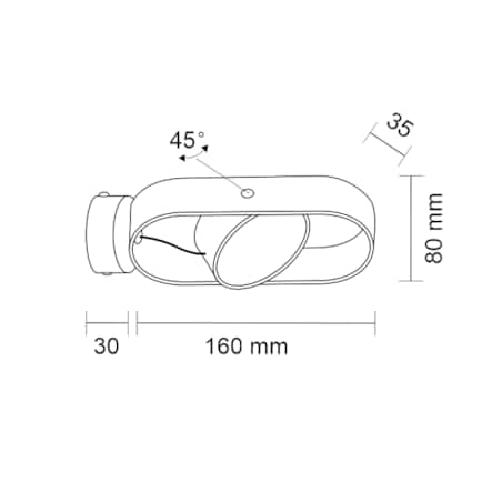 Regulowana LAMPA ścienna FUROKU 8507 Shilo metalowa OPRAWA kinkiet okrągły LED 6W 4000K industrialny czarny